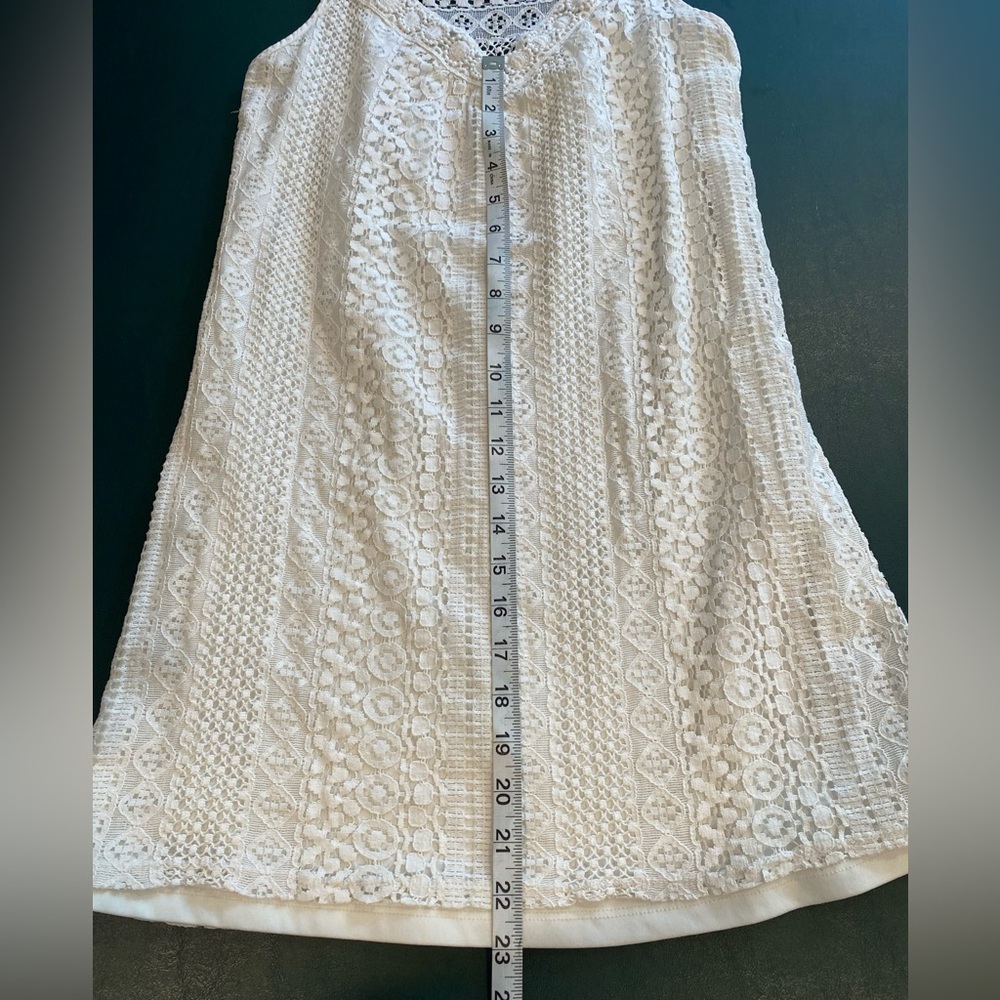 Xhilaration White Lace Keyhole Back Mini Dress - Picture 8 of 9